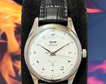 Vintage HMT Janata Watch – Rare Urdu Numeral Dial, 17 Jewels Hand Winding Timepiece