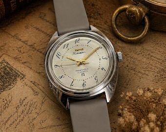 Vintage HMT Kohinoor Druken Dial  Mechanical Watch | Silver Dial, 17 Jewels, Hand Winding