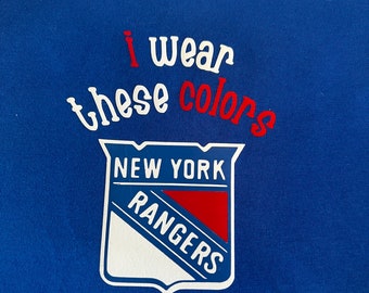 Personalized baby hockey one piece creeper or tshirt * Daddy's boy * grandpa * Rangers * New York