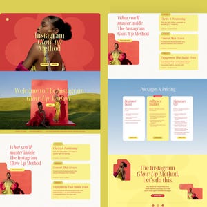 Mini Canva Sales Page Template for Course Creators | One-Page Conversion Layout | Instant Download image 3