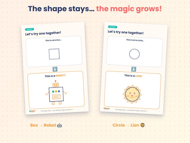 Think Outside the Box! — Creative Drawing Book — sample page 5