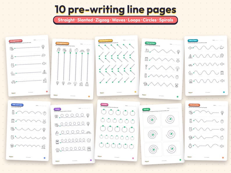 My Big Tracing Book — Lines, Letters & Numbers — sample page 2