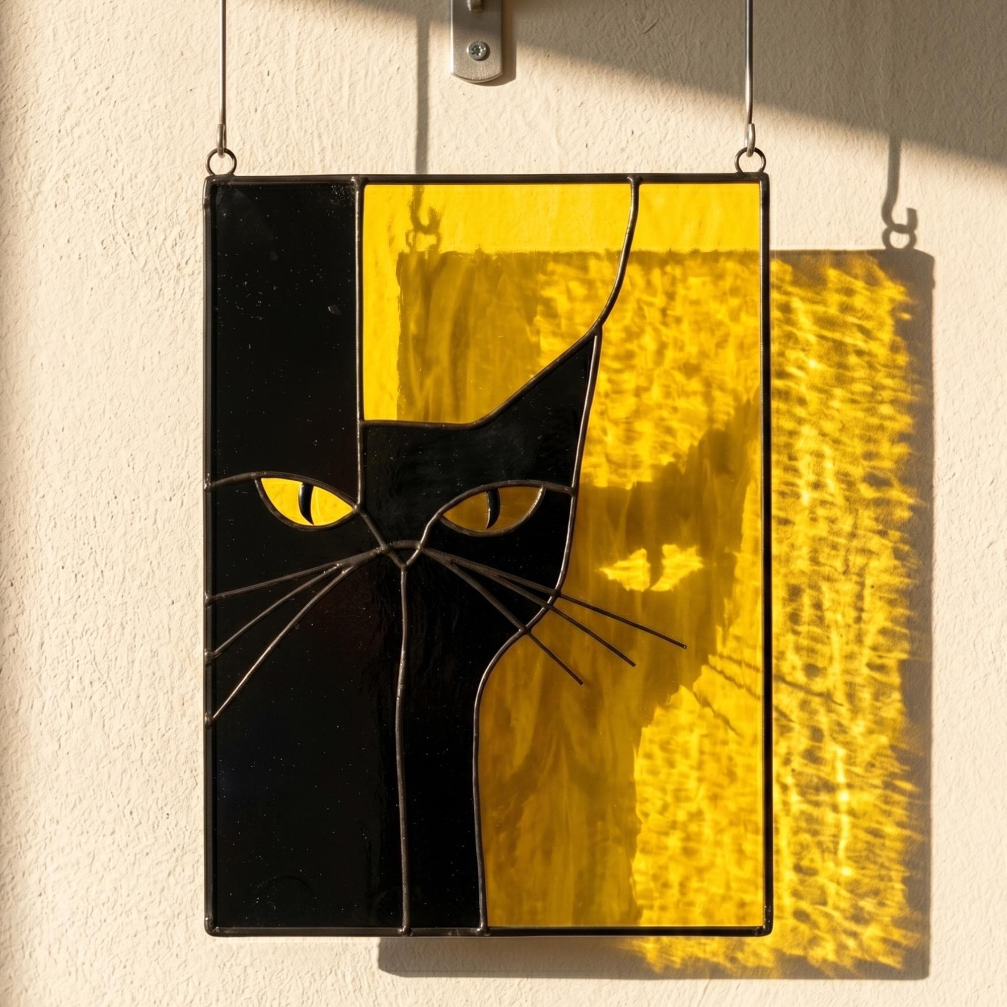 Cat Stained Glass Pattern, PDF Template for Panel (digital Download) - Etsy