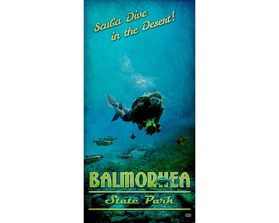 Poster Of Balmorhea State Park Texas Etsy