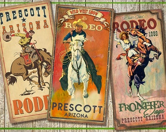 Poster Memories of Rodeos in Prescott, Arizona