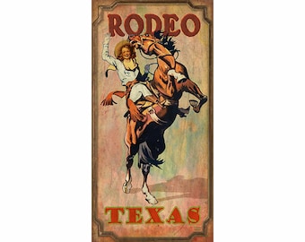 Texas Rodeo Cowgirl Poster