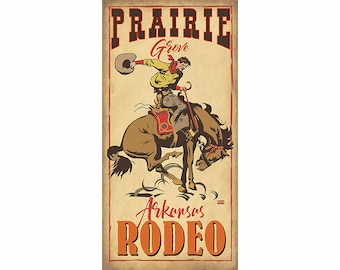 Prairie Grove Arkansas Rodeo Poster