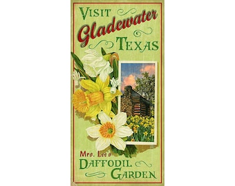 Poster of Gladewater Texas and Mrs. Lee's Daffodil Garden