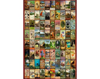 Poster of All of the Texas State Parks.