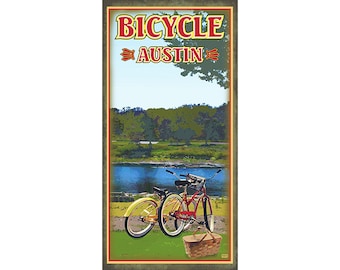 Bicycle Austin, Texas Poster