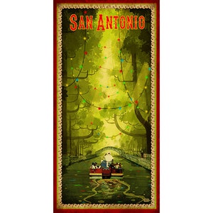 Poster of San Antonio River Walk Poster on the San Antonio River