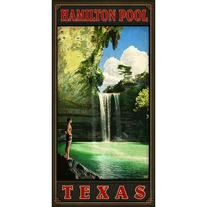Poster of Hamilton Pool Preserve Texas