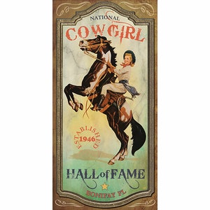Poster of Rodeo Cowgirl Hall of Fame, Bonifay, FL.