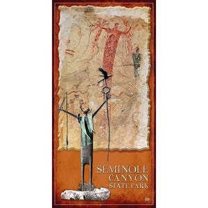 Seminole Canyon State Park Poster, Comstock Texas