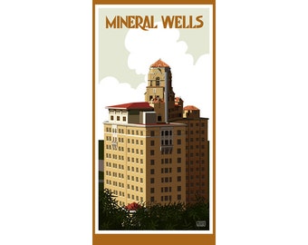 Mineral Wells, Texas Travel Poster