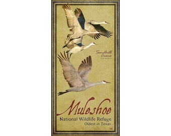 Poster of Muleshoe Wildlife Refuge. Oldest Wildlife Refuge in the Nation.