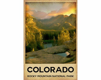 Colorado Rocky Mountain National Park Poster