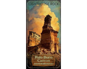 Poster of Palo Duro Canyon Lighthouse Rock Second Largest Canyon in America