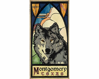 Poster of Montgomery Texas in the Hill Country