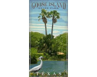 Poster of Goose Island State Park, Texas Great for Bird Watching