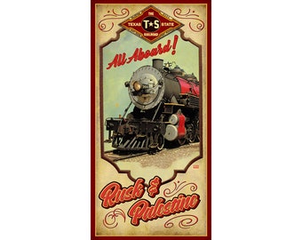 Texas State Railroad Poster