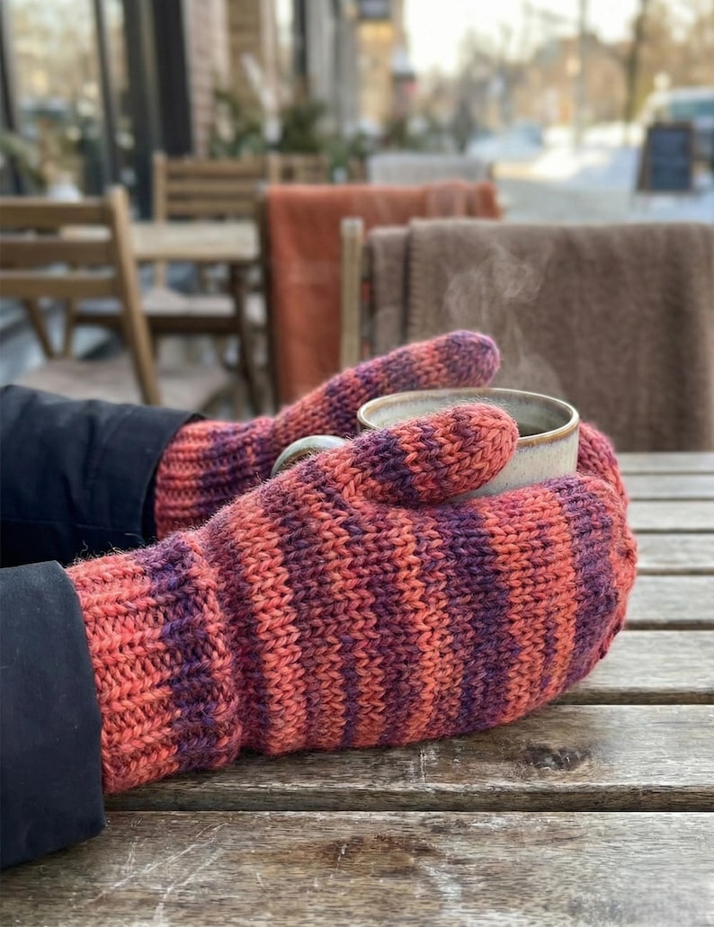 Extra Thick Mittens Knitting Pattern PDF | Flat S–XL - Etsy Israel