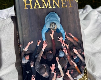 Hamnet de Maggie O'Farrell - Libro de tapa dura reencuadernado a mano