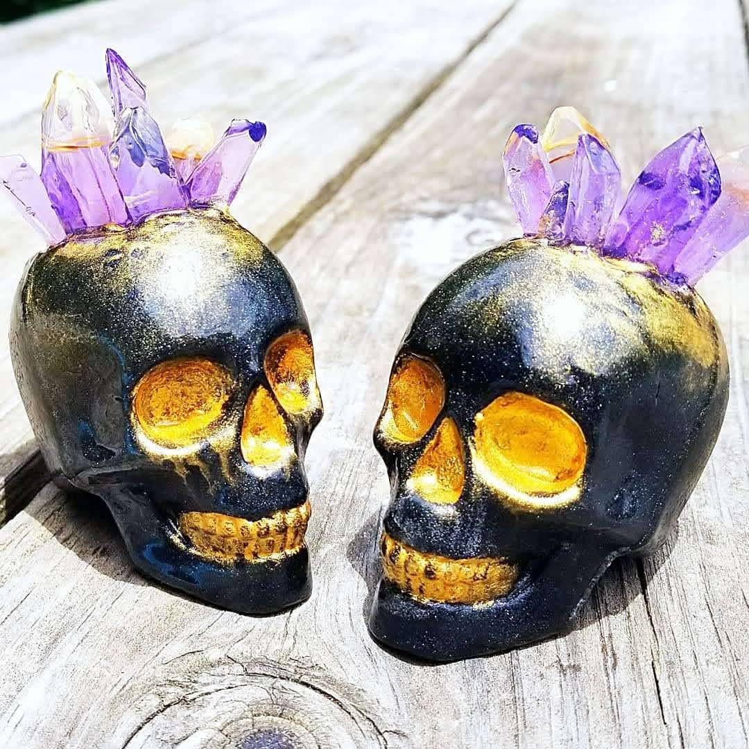 Amethyst Crystal Skull Soap