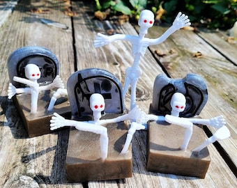 Skeleton Graveyard Toy Soap