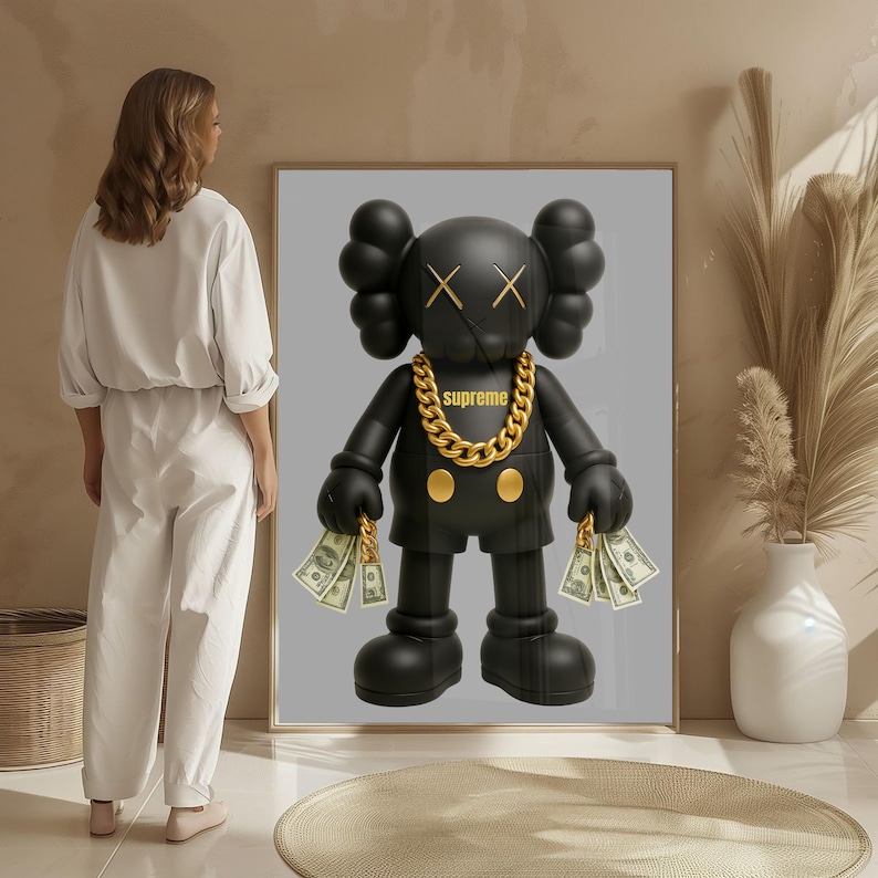 Paquete de láminas decorativas KAWS Hypebeast: Láminas decorativas Dopamine / Más de 40 pósteres de estilo streetwear (Descarga digital) imagen 10