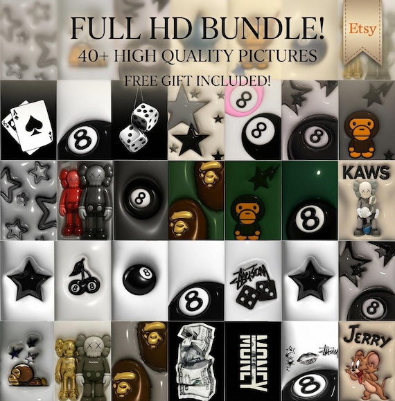 40+ Mega Printable Wall Art Bundle | PLR + MRR White Label License | 300 DPI Posters, Hyperbeast Posters and Wall arts | Instant Download