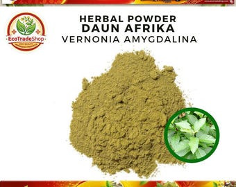 POLVO de Vernonia amygdalina PURA, Polvo - Especias culinarias frescas, naturales, orgánicas y silvestres