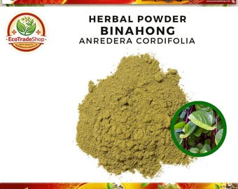 POLVO de Binahong puro (Anredera Cordifolia) - Especias culinarias frescas, naturales, orgánicas y silvestres.
