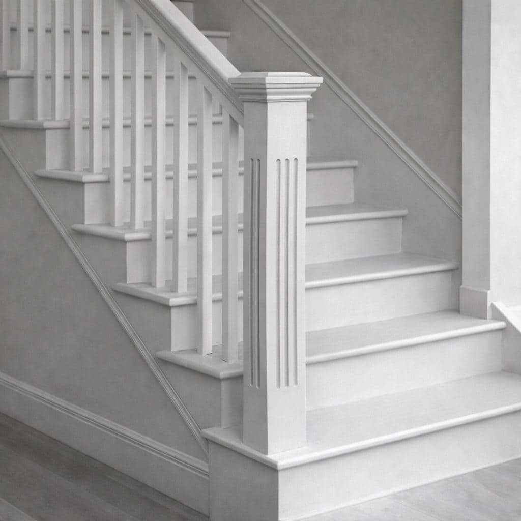 Square Staircase Posts Square Newel Post for Stairs – Custom Staircase Post Wooden Parts - Etsy