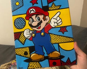 スーパーマリオの絵プリント - Etsy 日本