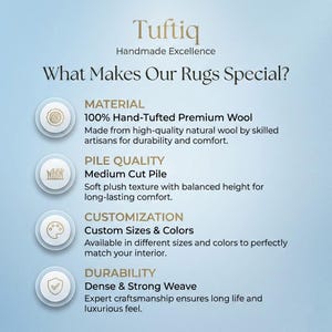 Hand Tufted Puzzle Rug – Multicolor Earthy Pastel Playroom Carpet image 6