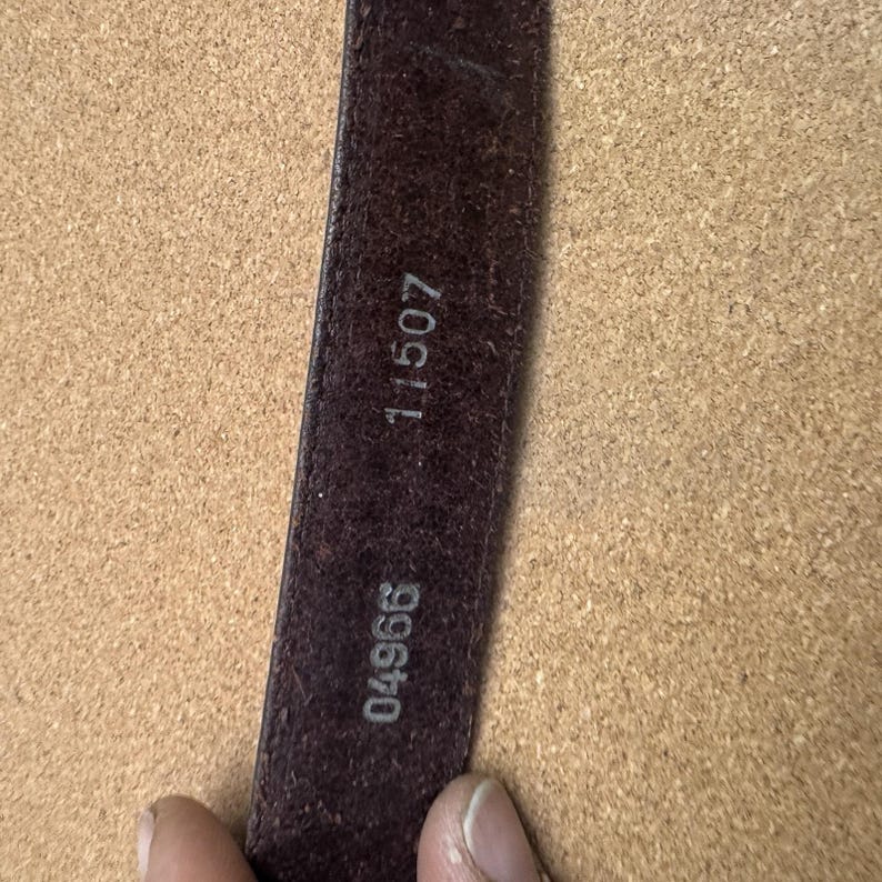 ONYX by Brighton 1998 Belt Brown Leather Golfer Conchos Men's Size 32 11507 image 9