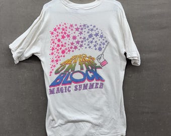 Vintage New Kids On The Block Shirt Mens Large Magic Summer Tour 1990s Band Tee