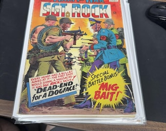 Sgt Rock Our Army at War #161, 1965 DC Comic, Kubert Art