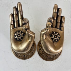 Dörrhandtag i antik mässing 9,6 cm – Konstnärligt uttryck, lyxiga vintage-entrébeslag