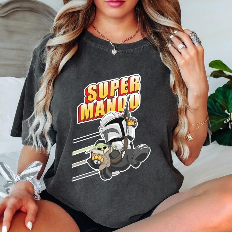 StarWars The Mandalorian And Grogu Shirt, The Mandalorian & Grogu 2026 Shirt, The Mandalorian Comfort Colors Shirt, Grogu Lovers Shirt Gift image 1