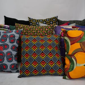 Coussin à imprimé africain - France