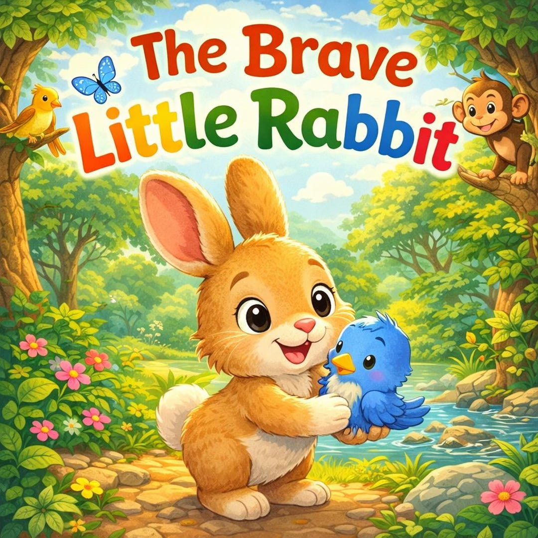 The Brave Little Rabbit-kids Bedtime Story | Kids Stories | Printable ...