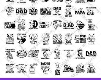 Father's Day SVG Bundle, Best Dad Ever SVG, Dad Quotes SVG, Father's Day Clipart, Sublimation Design, Cricut Cut Files Png Eps Dxf