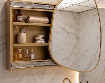 HORCHOW Italian Creazioni Artistiche Gold Color Painted Curio Wall