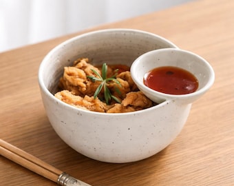 Retro keramische dimsumkom – bekerschaal in Japanse stijl