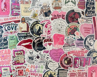 Smut Reading Stickers Pack: Spicy Romance Reader Decals for Kindle, Laptop, Journal