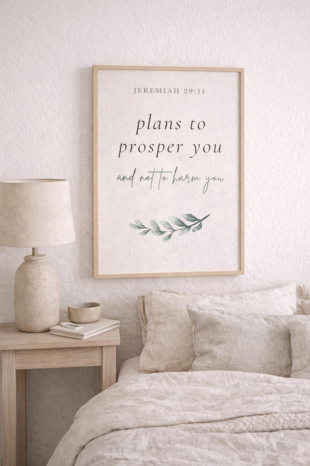 Jeremiah 29:11 Printable Wall Art | Bible Verse Wall Art | Christian ...