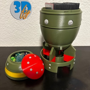 Nuke Deck Box – MTG Commander Vault | Fallout-Inspired Atomic Storage with Dice Storage