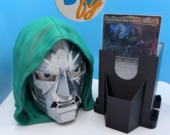 Doctor Doom Deck Box | MTG Commander 100 Card Storage | Marvel Villain Card Holder | Textured Hood Perfect Gift